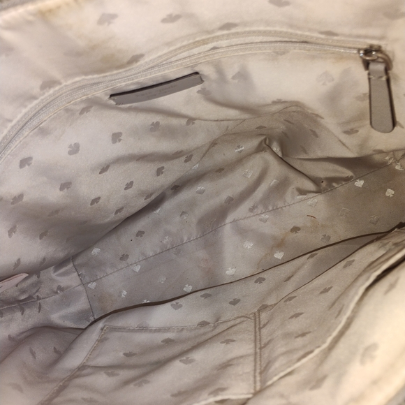 Kate Spade Gray Tote Bag 15" X 11" X 6" **READ DESCRIPTION** - Picture 3 of 4